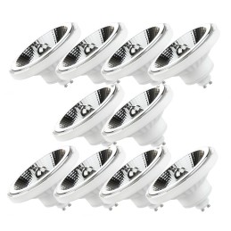 10 Spots LED AR111 GU10 10W : Puissance, Efficacité & Éclairage parfait!