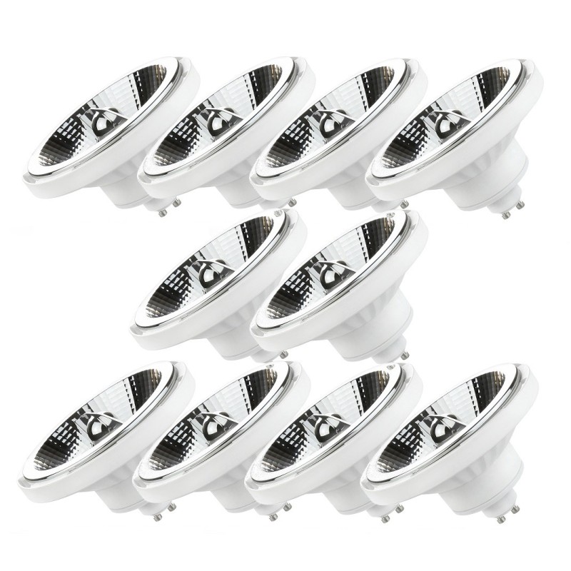 10 Spots LED AR111 GU10 10W : Puissance, Efficacité & Éclairage parfait!