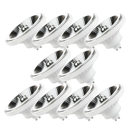 10 Spots LED AR111 GU10 10W : Puissance, Efficacité & Éclairage parfait!