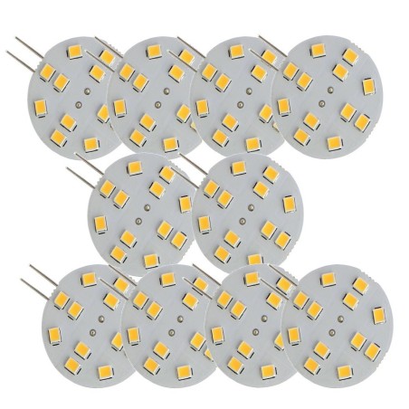 Transformez votre éclairage avec 10 Ampoules LED G4 2W 220 Lumens - Blanc Chaud 3000K!\" (Transform your lighting with 10 LED G4