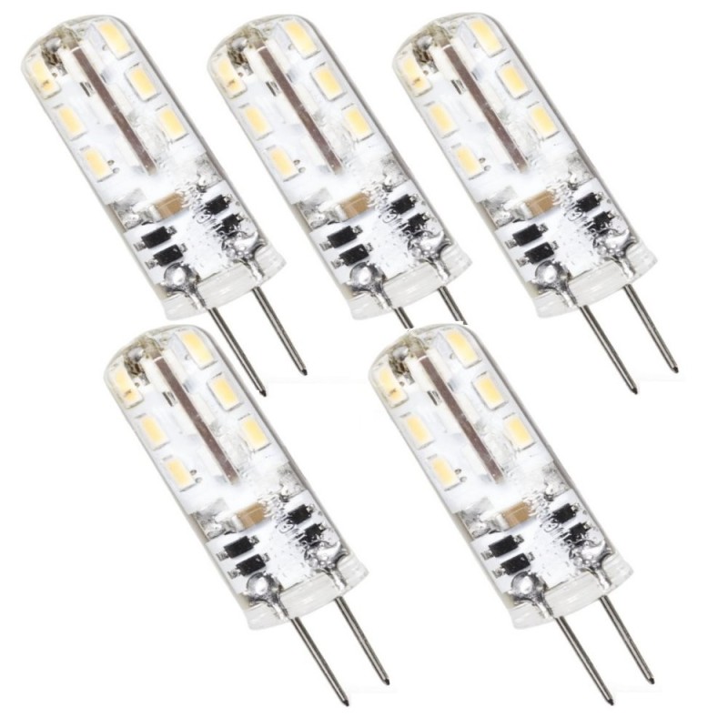 Éclairez votre intérieur avec notre pack de 5 ampoules LED G4 1,5W - 95 lumens - blanc chaud 3000K