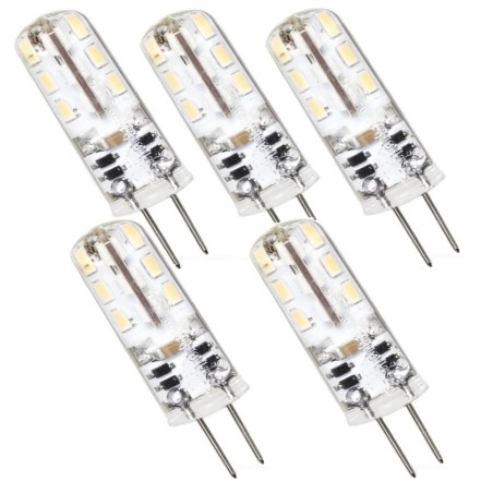 Éclairez votre intérieur avec notre pack de 5 ampoules LED G4 1,5W - 95 lumens - blanc chaud 3000K
