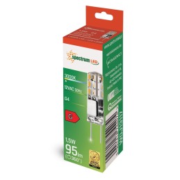 Éclairez votre intérieur avec 3 ampoules LED G4 1,5W silicone - 95 lumens, blanc chaud 3000K\" (Illuminate your interior with 3