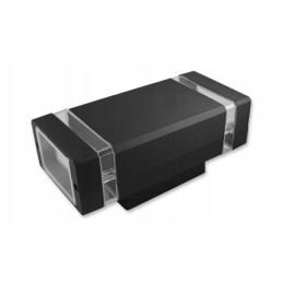 Découvrez la perfection en éclairage extérieur: Applique de façade IP54 2x GU10 Noir - Un luminaire en aluminium premium!