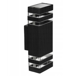 Éclairez votre extérieur avec style - Applique de façade Inez IP54 2x GU10 Noir