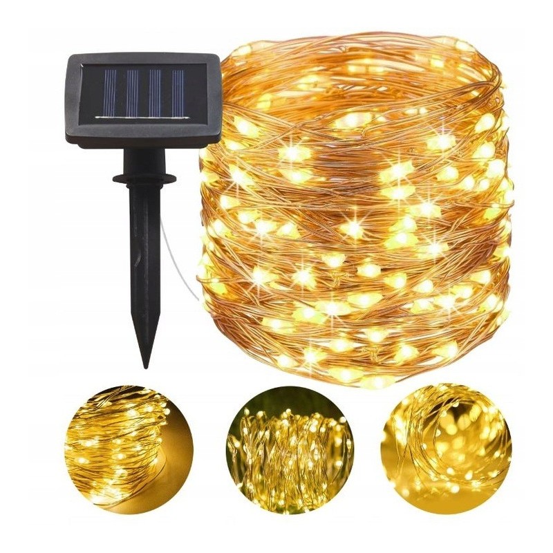 Transformez votre jardin avec cette guirlande solaire 100 LED pour une magie lumineuse de 1190 cm!