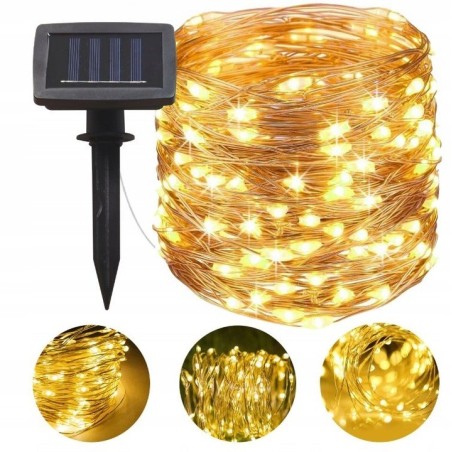 Transformez votre jardin avec cette guirlande solaire 100 LED pour une magie lumineuse de 1190 cm!