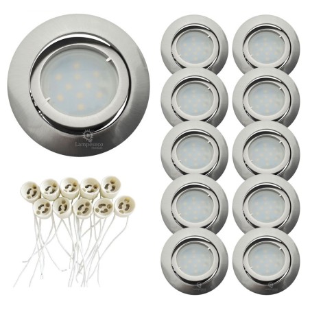 Transformez votre éclairage avec ces 10 spots encastrables en aluminium brossé et douille GU10!