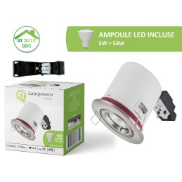 Mettez en lumière toutes vos pièces avec le Spot BBC RT2012 Inox Orientable LED 5W