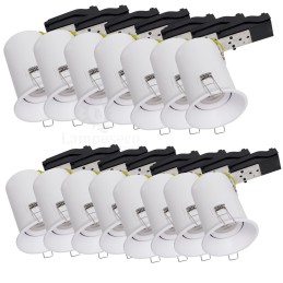 Découvrez le Lot de 15 Spots Blancs BBC RT2012 IP65 - Étanche et Éblouissement Réduit!