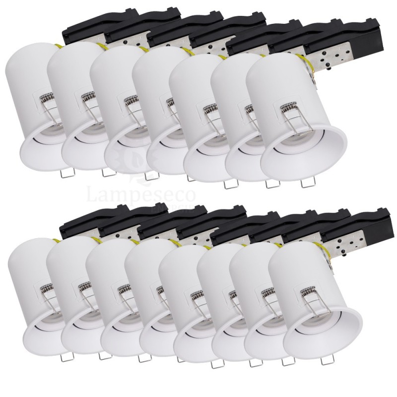 Découvrez le Lot de 15 Spots Blancs BBC RT2012 IP65 - Étanche et Éblouissement Réduit!