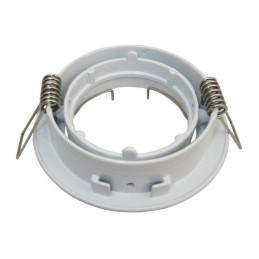 Améliorez votre éclairage avec style et précision! Lot de 50 supports encastrable aluminium blanc Dia 81mm