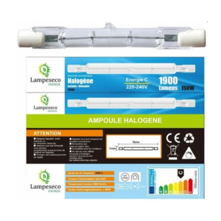 Ampoule halogène à économie d\'énergie Linear R7s J118 500W