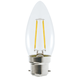 Ampoule Led Flamme Filament 4 watt (éq. 42 Watt) Culot B22 à baïonnette