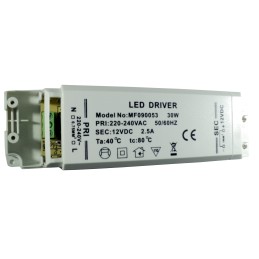 Transformateur Spécial Leds Max 30 watts de 220V