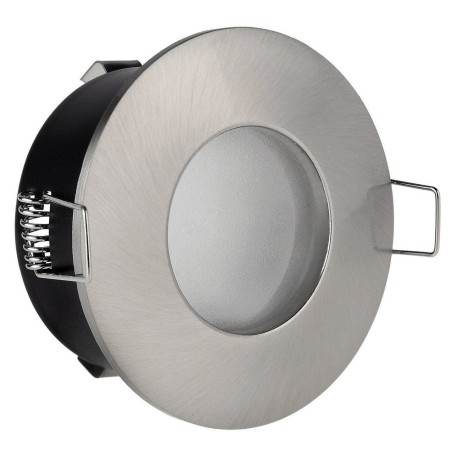 FIXATION SPOT SALLE DE BAIN ETANCHE CHROME POUR AMPOULE HALOGENE OU LED IP44