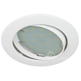 SPOT LED ENCASTRABLE COMPLETE ORIENTABLE BLANC AVEC AMPOULE GU10 230V eq. 50W