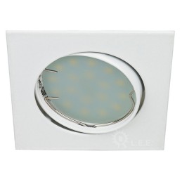 Lot de 3 Spot encastrable orientable LED carré GU10 230V équivalent 50W blanc neutre