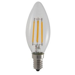 Ampoule LED COB Filament 4 watt (équivalent 42 Watt) E14 à visser luminosité chaude