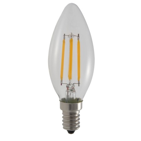 Ampoule LED COB Filament 4 watt (équivalent 42 Watt) E14 à visser luminosité chaude