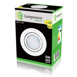 Spot Led Encastrable Complete Blanc Orientable lumière Blanc Neutre