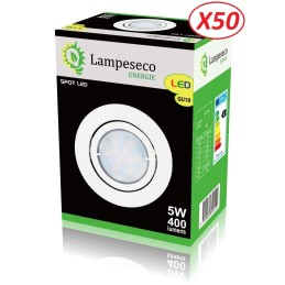 Spot Led Encastrable Complete Blanc Orientable lumière Blanc Neutre