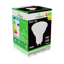 Ampoule Led Spot GU10 5W Blanc Chaud 3000K - Eclaire Comme 50W Halogène 120°