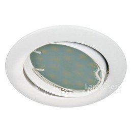 SPOT LED ENCASTRABLE COMPLETE ORIENTABLE BLANC AVEC AMPOULE GU10 230V eq. 50W