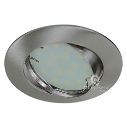 Éclairez votre maison avec le Spot LED Encastrable Complet Orientable en Alu Brossé avec Ampoule GU10 230V 5W Blanc Neutre