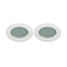 Lot de 2 Spot Led Encastrable complete ronde fixe eq. 50w blanc neutre
