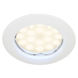 SPOT LED ENCASTRABLE COMPLETE RONDE FIXE eq. 50W BLANC CHAUD 3000K