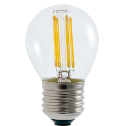 Lot de 10 Ampoules Flamme Filament 4w eq. 42W Culot E14 blanc chaud 3000K