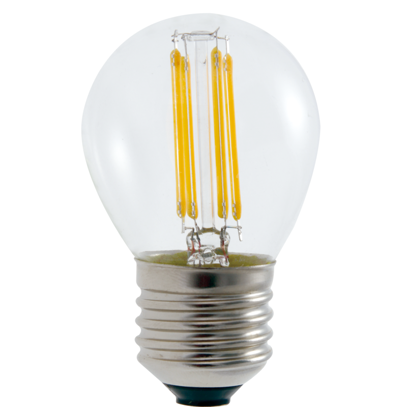 Ampoule Led  Filament Culot E27 forme G45 4 Watt (éq 42 watts) Blanc Chaud