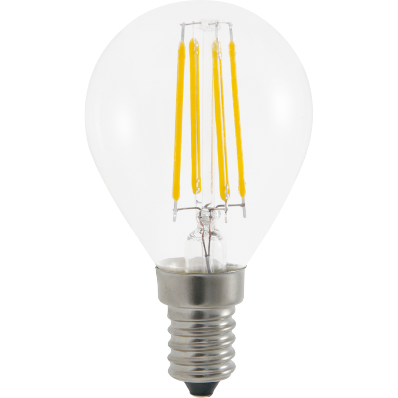 Ampoule Led  Filament Culot B22 forme G45 4 Watt (éq 42 watts) Blanc Chaud
