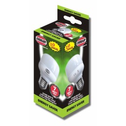 Lot de 5 Ampoules économie d’énergie Mini-Fluo sphérique 7W E27