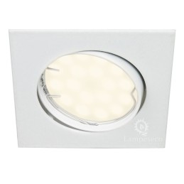 Lot de 3 Spot encastrable orientable LED carré GU10 230V équivalent 50W blanc neutre